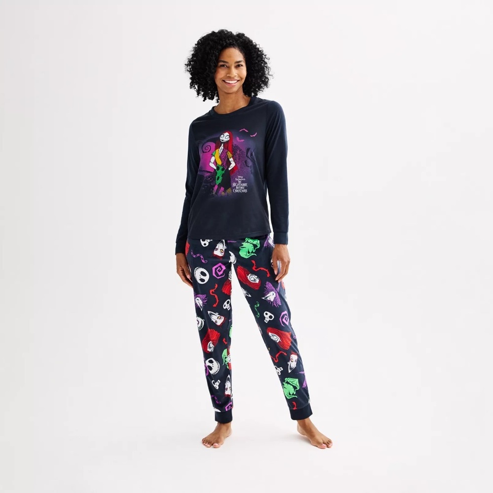 Disney Nightmare Before‎ Christmas Sally Pajama Set Women’s Small